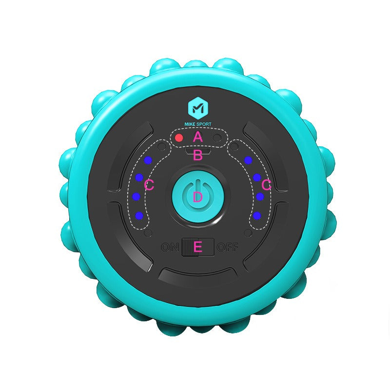 Electric Vibrating Yoga Foam Roller Massager – Rechargeable Deep Tissue Recovery Roller 💪✨