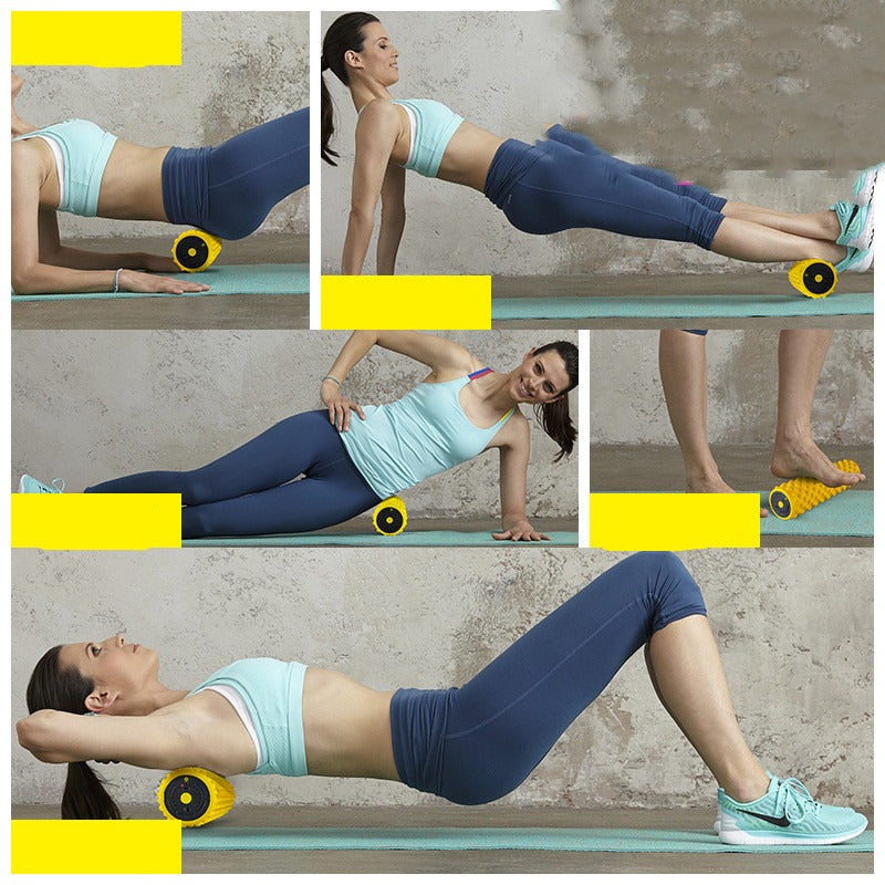Electric Vibrating Yoga Foam Roller Massager – Rechargeable Deep Tissue Recovery Roller 💪✨