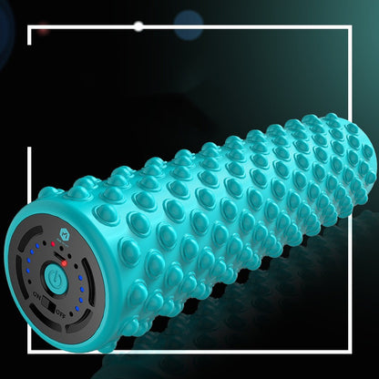 Electric Vibrating Yoga Foam Roller Massager – Rechargeable Deep Tissue Recovery Roller 💪✨