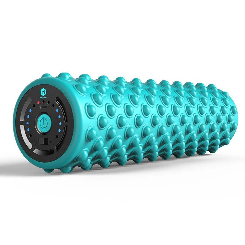 Electric Vibrating Yoga Foam Roller Massager – Rechargeable Deep Tissue Recovery Roller 💪✨