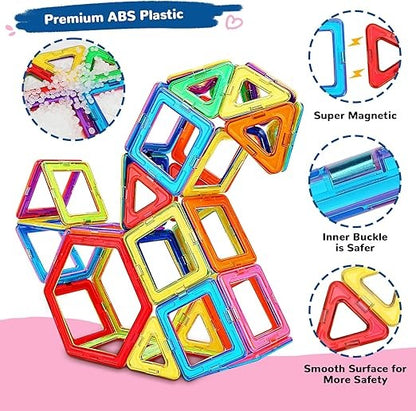 STEM Magnetic Building Blocks Set – 42 Pieces for Kids 🧲✨