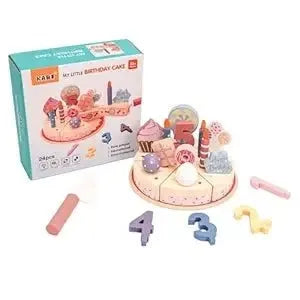 KABI My Little Birthday Cake – 24PCS Wooden Pretend Play Toy Set 🎂✨